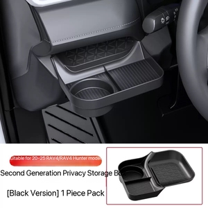Caja <span class=keywords><strong>de</strong></span> Almacenamiento Lateral del Conductor con Portavasos <span class=keywords><strong>de</strong></span> Silicona para <span class=keywords><strong>Toyota</strong></span> <span class=keywords><strong>RAV4</strong></span> y Wildlander 2025, Organizador Oculto, Accesorios Interiores - Product Image 5