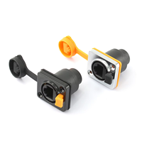 IP67 étanche CAT6 femelle prise droite RJ45 montage sur panneau prise réseau avec capuchon et connecteur accessoires