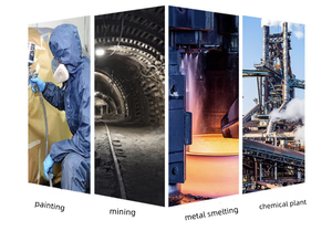 Grosir 7 Set Pelindung Setengah Wajah, Anti Asap, Debu dan Gas 6200 Respirator Gas OEM yang Dapat Digunakan Kembali - Product Image 5