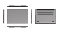 Ordinateur portable Amdox AMD Ultraslim en métal 16'' avec nouveau clavier anglais, Windows 11/Linux, 16 Go + 512 Go SSD, idéal pour l'école et les cours