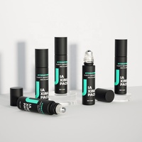 Maßgefertigte 5ml 10ml Roll-on Parfüm Ätherisches Öl Mattierte Farbige Glas-Deodorant-Flasche mit Kappe
