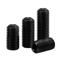 Vis de réglage DIN 913 de qualité 8.8/10.9/12.9, oxyde noir, tête hexagonale à extrémité plate, vis de réglage haute résistance M3-M40