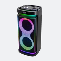 Appareil audio portable pour fêtes en plein air avec un son puissant, lumières RGB changeantes de couleur, logo personnalisé imprimé