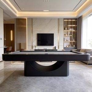 Table de <span class=keywords><strong>billard</strong></span> professionnelle personnalisée pour club et villa, multi-fonctions, pour usage domestique et américain, compatible 9 boules et 8 boules, modèle Standard Adulte, Noir 8 - Product Image 3