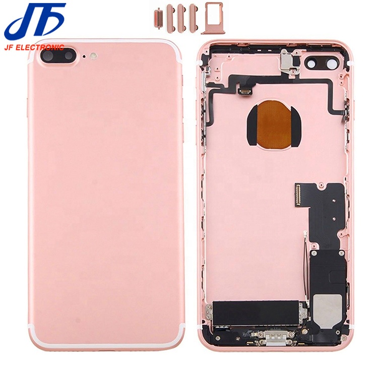 Оптовая продажа, батарейный отсек, задняя крышка корпуса, задняя крышка со средней рамкой в сборе, Замена для iphone 7 p 7 plus