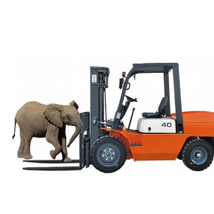 Chariot élévateur à moteur diesel de 3 et 4 tonnes avec le composant de noyau de moteur tout l'emballage industriel de camion de palette d'Appliions de terrain - Product Image 6