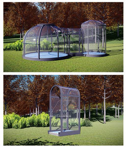 Tente de camping géodésique avec auvent transparent en étoile et cadre en aluminium personnalisé tente dôme transparente pour maison - Product Image 3