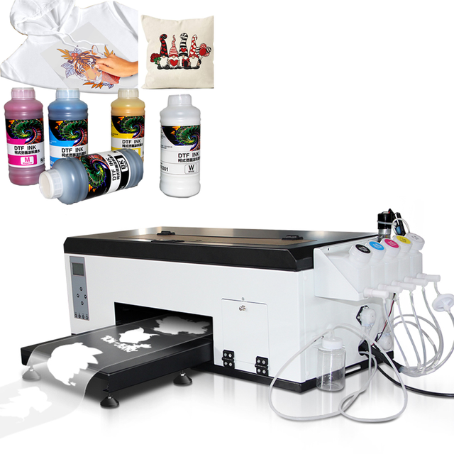 DTF Printer Printing Machine for Tshirt A3 Uv Dtf Printer All in One with Five Color Inks of A3 Oven