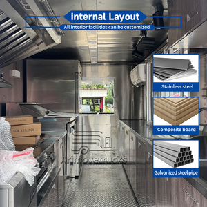 Camión de Comida Multifuncional Personalizado, Remolque de Comida Rápida para Hamburguesas, Pizza, Hot Dogs, Camión de Comida Comercial con Equipamiento de Cocina Completo - Product Image 5