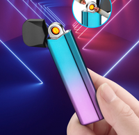 Briquet électrique rechargeable automatique en alliage de zinc pour cuisine de magasin de fumée