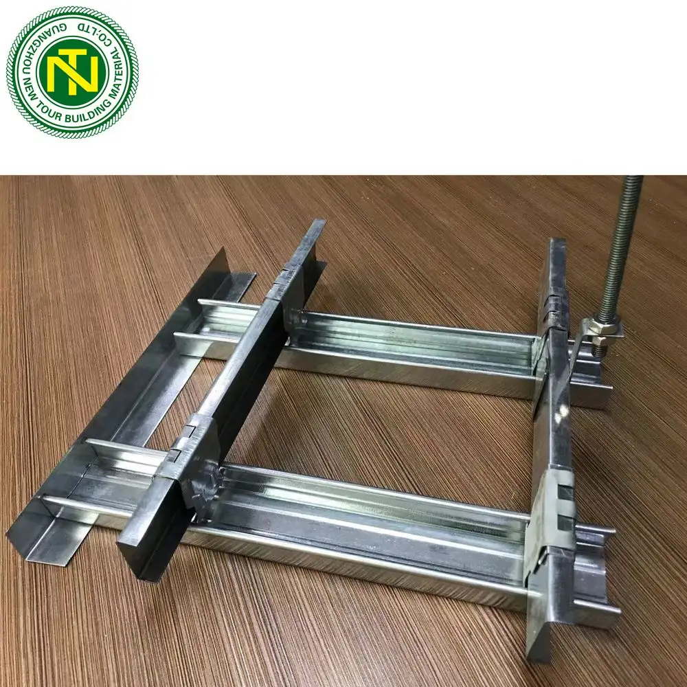 Gypsum ceiling frame galvanized light ceiling grid profile metal furring channel sizes with false ceiling designs