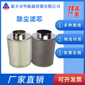 Cartuchos de filtro de polvo ignífugos industriales de seis orejas 325*660 poliéster recubierto para colector de polvo de madera - Product Image 5