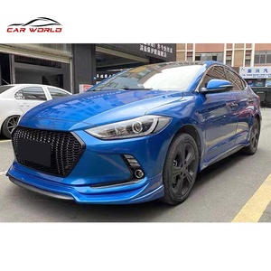 New for 2016-2018 <b>Car</b> Bumper Kit Front Lip Rear Lip Side Skirts ABS Material - Product Image 2