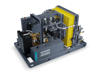 Compresseur portable Atlas Copco Air Booster 1000 Psi monté sur châssis B4-41 pour la forage de puits d'eau en location
