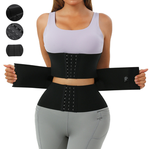 Faja Reductora de Cintura para <span class=keywords><strong>Mujer</strong></span> con Dos Cinturones, Corsé Moldeador para Entrenamiento, Cincher, Moldeador de Figura de Reloj de Arena - Product Image 2