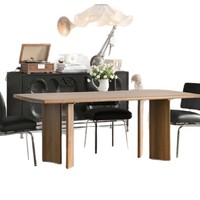 Table à manger rectangulaire en bois de frêne massif nordique pour la maison, le salon, le bureau, les salles de conférence, les petits appartements