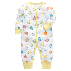 Conjunto de peleles de punto de algodón con estampado de manga larga para bebés recién nacidos, para niñas y niños, ideal para invierno. - Product Image 5