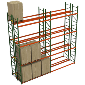 Estante de almacenamiento con revestimiento de pintura, estantería industrial de alta resistencia, estantera - Product Image 3