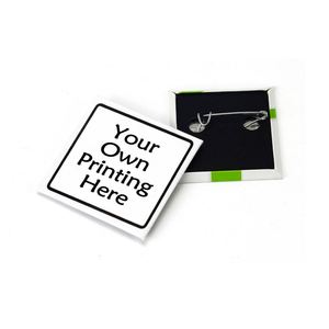 Premium Quality Printing Pin Plastic Back Custom Square <b>Button</b> <b>Badge</b> - Product Image 1