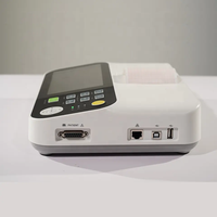 Appareil ECG CKG vétérinaire portable pas cher, trois canaux, électrocardiogramme à 12 dérivations, appareil ECG, électrode, moniteur ECG