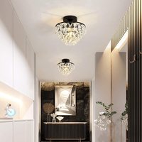 Mini lustres en cristal pour salle à manger plafonniers pour couloir intérieur chambre salle de bain cuisine plafonnier