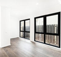 Ventanas de aluminio arqueadas para casas australianas As2047, ventanas de doble acristalamiento, ventana corrediza de aluminio estándar australiano