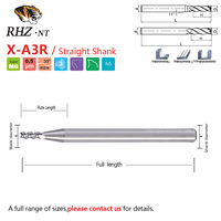Fraise à bout à angle de 35 degrés à 3 cannelures, rayon d'angle, pour aluminium, diamètre 4 mm, manche fin, carbure, revêtement TiSiN, fraiseuse CNC