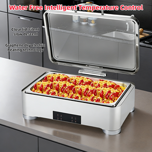 Equipo de Catering de Grado Comercial para Hoteles y Restaurantes, Olla de Cerámica Doble de 8.5L con Rejilla y Calentador para Buffet - Product Image 3