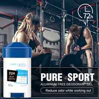 Baume déodorant en gel personnalisé avec logo de marque privée, sans résidu blanc sous les aisselles, parfum longue durée, formule anti-transpiration à base de plantes