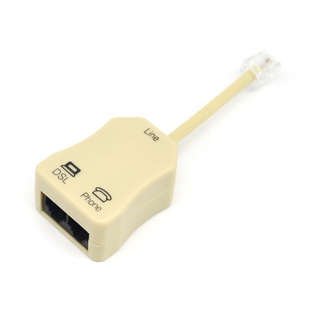 Adsl/adsl2/vdsl/vdsl2 Filtered Voice Optical Fiber Dsl Filter Suitable Inline Dsl Splitter