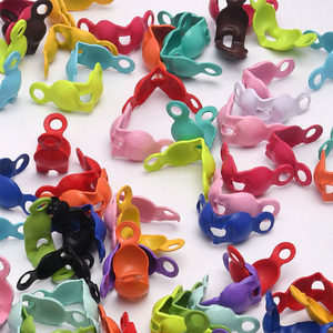 Auténtico 100 piezas pequeña Concha Calotte Punta <span class=keywords><strong>de</strong></span> cuenta tapa nudo cubierta <span class=keywords><strong>de</strong></span> alta calidad accesorios <span class=keywords><strong>de</strong></span> joyería componentes Doble - Product Image 1