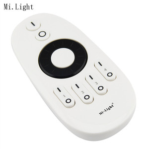 ¡De alta calidad de Mi! Luz 2,4G <span class=keywords><strong>4</strong></span> zona <span class=keywords><strong>LED</strong></span> blanco con Control remoto con rueda giratoria RF inalámbrico 2,4G control de distancia de 30 metros. - Product Image 1