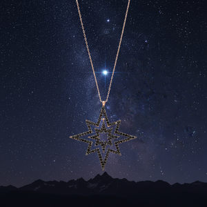 จี้ดาวเสา Minimal ดาวเหนือ Charm สร้อยคอตุรกีทําด้วยมือ 925 เงินสเตอร์ลิงเครื่องประดับผู้หญิง - Product Image 3