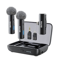 Für BOYALINK 2 Kabelloses Omnidirektionales Lavalier-Ansteckmikrofon Typ-C Geräuschunterdrückung für iPhone Live-Streaming Audio