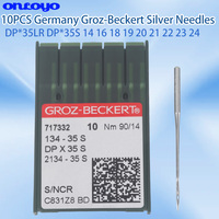 10 Aiguilles en argent Groz-Beckert Allemagne DP*35LR DP*35S DPx35LR DPx35S 134-35S 134-35LR pour cuir, aiguille longue