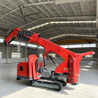 Mini-grue araignée certifiée EPA CE, capacité de 1,5 tonne, 3 tonnes, 5 tonnes, 8 tonnes