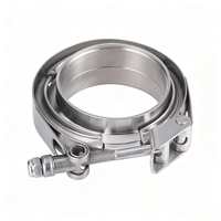 Kit de colliers de serrage universels en acier inoxydable de 3,5'' (89 mm) pour tuyau d'échappement turbo, collier de serrage en V mâle-femelle de qualité supérieure