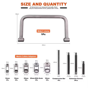 Kit de compresseur de soupapes professionnel Podofo 10 pièces en acier avec mallette rigide pour réparation automobile et moto - Product Image 6