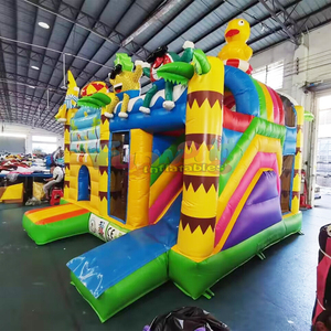 Castillo Inflable Comercial para Fiestas de Verano con Tobogán, Material de PVC, Capacidad de 500 kg, Garantía de 3 Años para Uso en Exteriores - Product Image 2