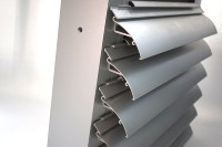 Lamelles décoratives extérieures en aluminium, imperméables, acoustiques et résistantes aux intempéries
