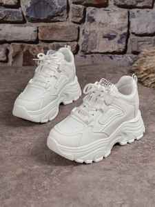 Women's Platform Thick <b>Soled</b> Casual Sneakers Simple Stylish Daily Wear Chunky Walking Shoes - Product Image 5