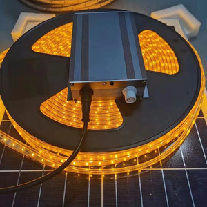 Bande lumineuse <span class=keywords><strong>LED</strong></span> <span class=keywords><strong>solaire</strong></span> étanche IP65 pour jardin, ambiance extérieure, lumière chaude avec alimentation AC 85-265V - Product Image 3