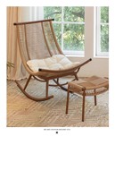 Fauteuil inclinable convertible traditionnel extensible, chaise longue, housse en tissu imitation laine marron, métal, pour hôtel, salle à manger, école