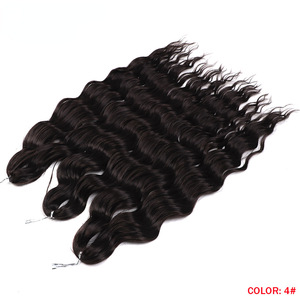Anna 24 pollici <span class=keywords><strong>capelli</strong></span> sintetici onda acqua intrecciata <span class=keywords><strong>capelli</strong></span> Ombre biondo onda profonda <span class=keywords><strong>Afro</strong></span> arricciatura <span class=keywords><strong>capelli</strong></span> uncinetto per le donne - Product Image 3