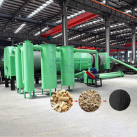 Machine de carbonisation de charbon de bois d'épis de maïs commercial écologique four de carbonisation machine de carbonisation de coque de sciure de riz