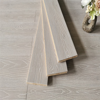 Planchers d'intérieur durables en bambou massif gaufré Revêtement de sol horizontal T & G effet bois écologique