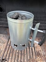Pemantik Arang SEB Charcoal Chimney Starter untuk BBQ, Pemantik Api Barbekyu, Pemantik untuk Panggangan Arang BBQ, Briket