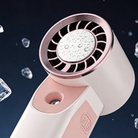 Ventilateur de bureau pliable mini portable rechargeable USB Type-C pour l'Amérique latine, les stands et les dortoirs