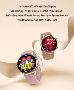 2025 HK39T Women Smart Watch 1.19" AMOLED BT Calling NFC Blood Oxygen Sleep Monitor IP68 Waterproof Fitness Tracker - Product Image 5