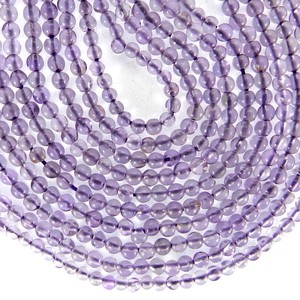 Handmade Natural <strong>Amethyst</strong> 2mm round Smooth Gemstone Strand Beads Bulk Product with Customizable Shape and Size <strong>Purple</strong> <strong>Colour</strong>